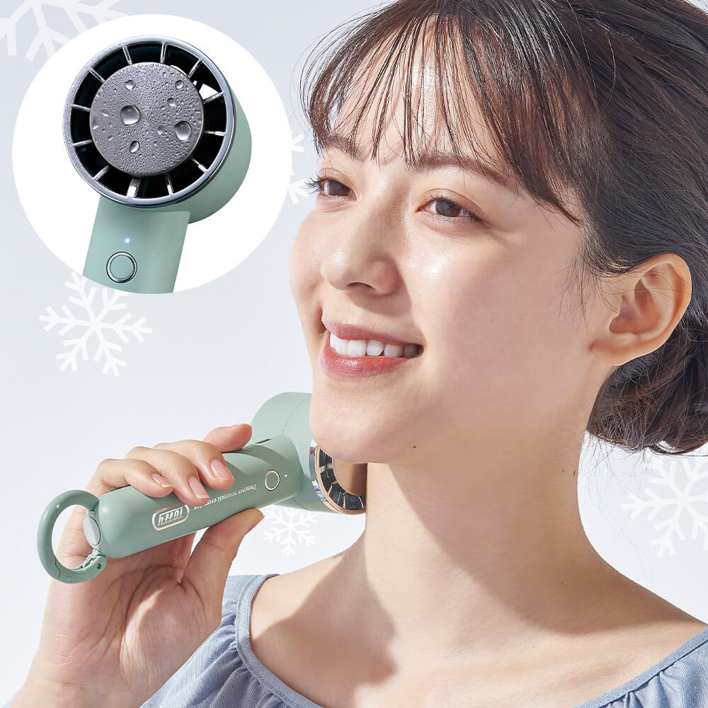 【2025年モデル】Toffy ひんやりハンディファン ペールアクア FN18-PA