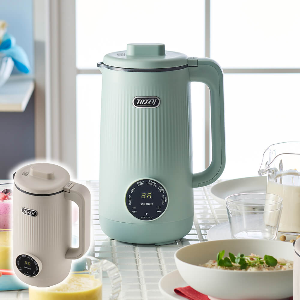Toffy オートスープブレンダー〈セラミックコートタイプ〉　 グレージュ K-AS2-GE