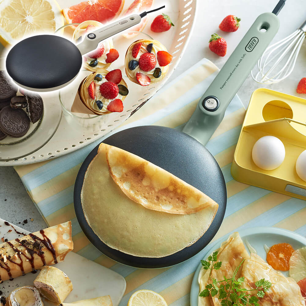 Toffy クレープメーカー ミルキーホワイト K-CP1-MW