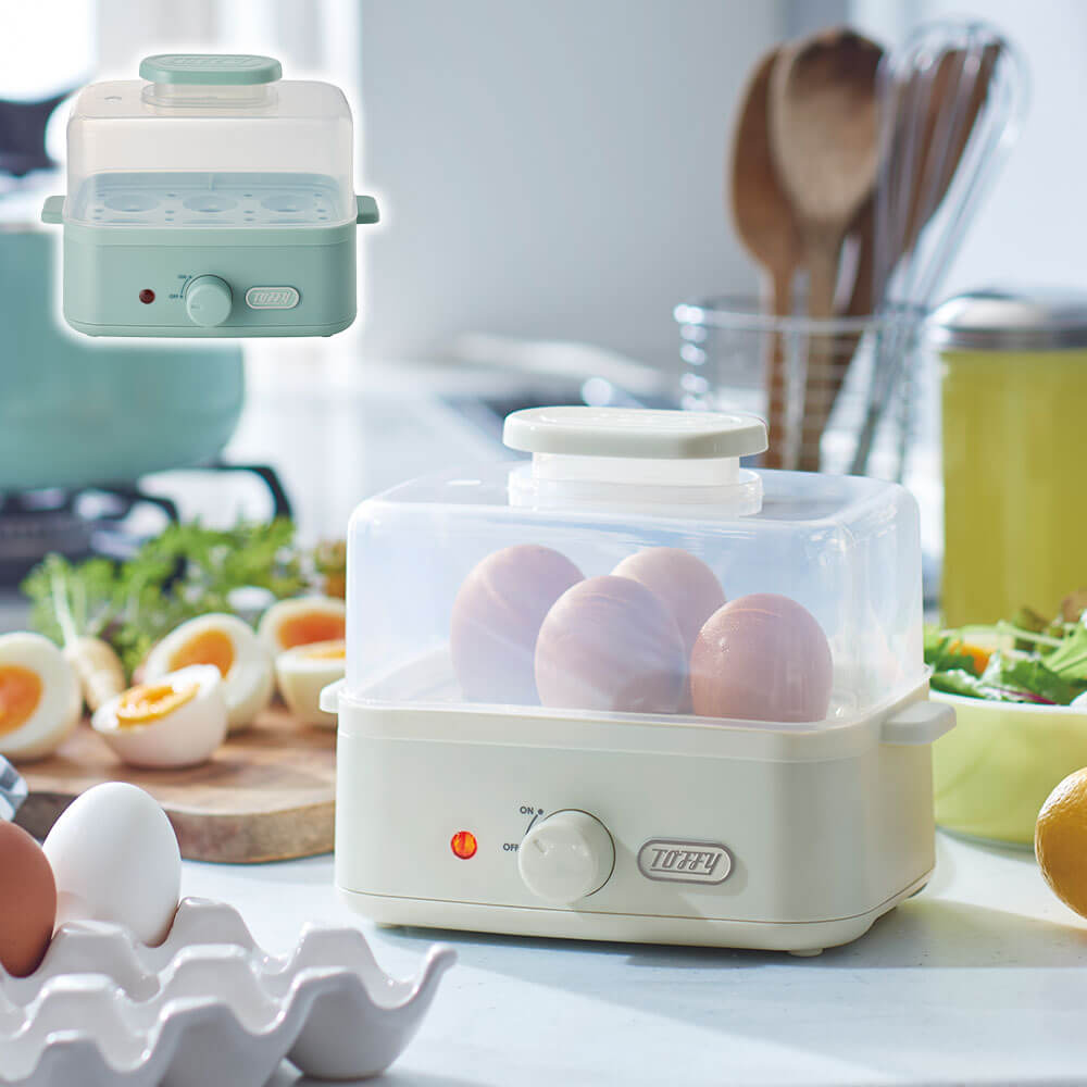 Toffy エッグスチーマー ペールアクア K-FS2-PA