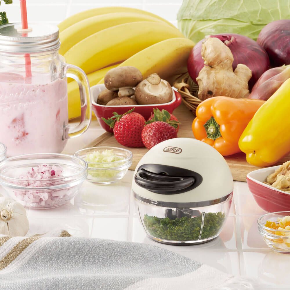 Toffy ハンディチョッパー ナノ アッシュホワイト K-HC12-AW