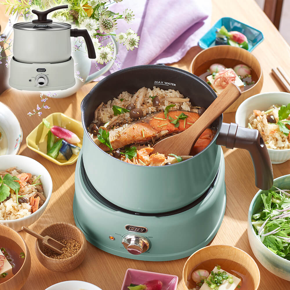 Toffy 2Way電気マルチポット K-HP4-PA ペールアクア