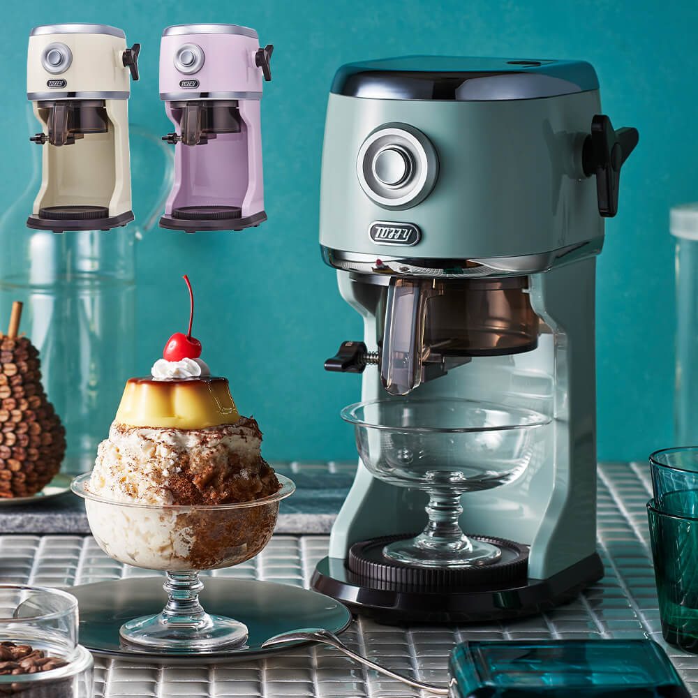Toffy コンパクト電動 ふわふわかき氷器 ラベンダーミント K-IS14-LVM