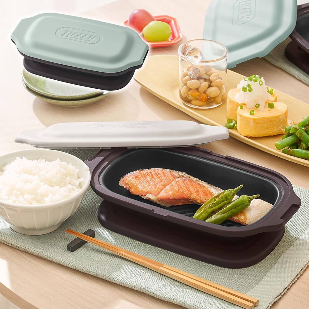 Toffy 電子レンジ用グリルディッシュ K-MW6-PA　ペールアクア