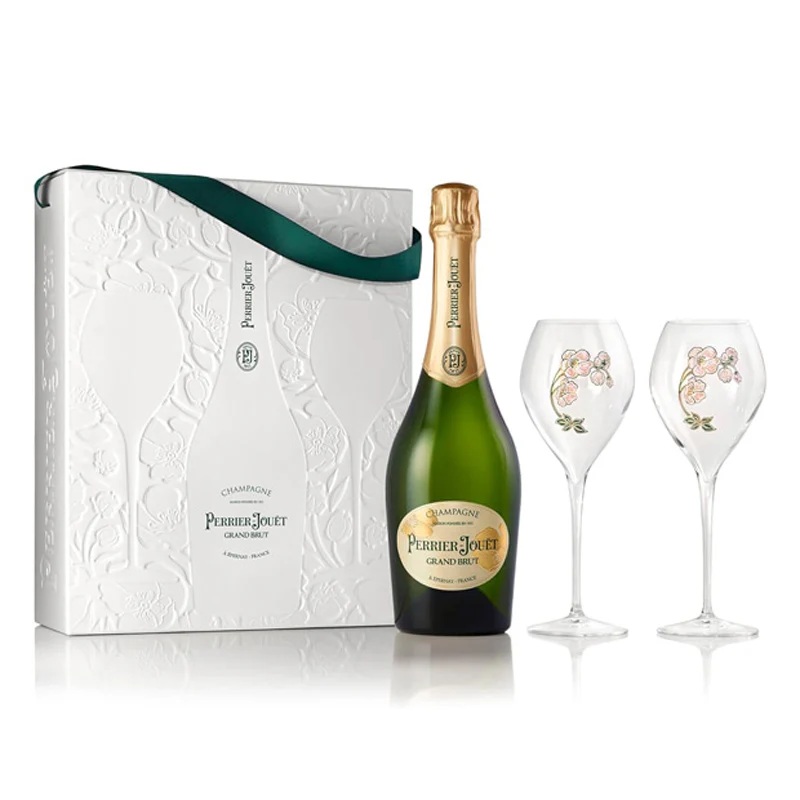 ペリエ・ジュエ グラン・ブリュット・グラス２脚セット エコロジカル・ボックス