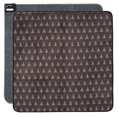 広電 KODEN 1畳スクエア電気カーペット グレー・フランネルカバー・ダニ退治・カバー丸洗い VWC112H-HK