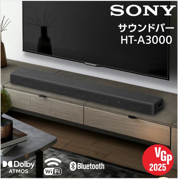 ソニー SONY サウンドバー 内蔵サブウーファー 3.1ch HT-A3000