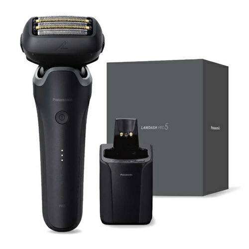 シェーバー メンズ ラムダッシュPRO 5枚刃 パナソニック ES-L571D-K マットブラック 全自動洗浄充電器付 防水 水洗い