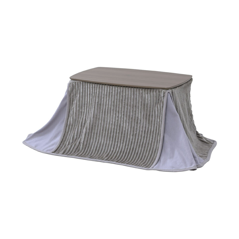 山善 こたつ こたつテーブル こたつセット こたつ布団 ソファ前こたつ 75×45cm 高さ調節 長方形 一人用 おしゃれ 300W ヒーター GSK-7545H(WBR)-FSET