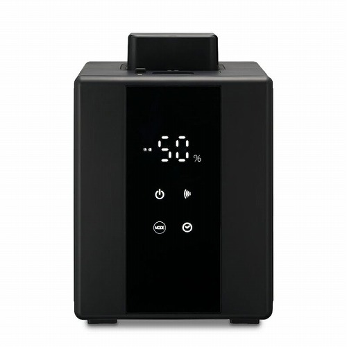 DOSHISHA ドウシシャ 湿度センサー付き スチーム加湿器 ブラック KSA-501BK 上部給水 スチーム式 タンク容量：2.4L 木造 約8.5畳 鉄骨 約14畳