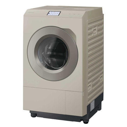 パナソニック Panasonic ななめドラム洗濯乾燥機 洗濯12kg 乾燥6kg トリプル自動投入 温水スゴ落ち泡洗浄 スマホ操作 ナノイーX 左開き サンドグレージュ NA-LX129FL-C