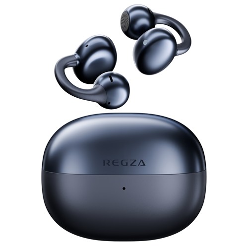REGZA レグザ ワイヤレスイヤホン RB-A1S 耳を塞がない オープンエアー型 ながら聴き マルチポイント接続 Bluetooth5.4 最大34時間再生 IP54 防塵防水 軽量5.6g 通話対応 専用アプリ対応 高音質 低音 インディゴ