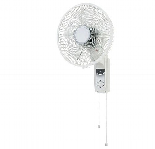 メカ式壁掛け扇風機 ホワイト C:NET CKM106WH