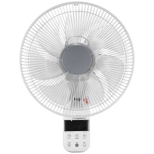 壁掛扇風機 DCモーター搭載 リモコン付き ホワイト シィーネット CKDF308WH