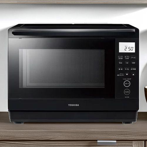 オーブンレンジ 東芝 石窯ドーム ER-D70B(K) ブラック スチーム 角皿式 26L 1000W