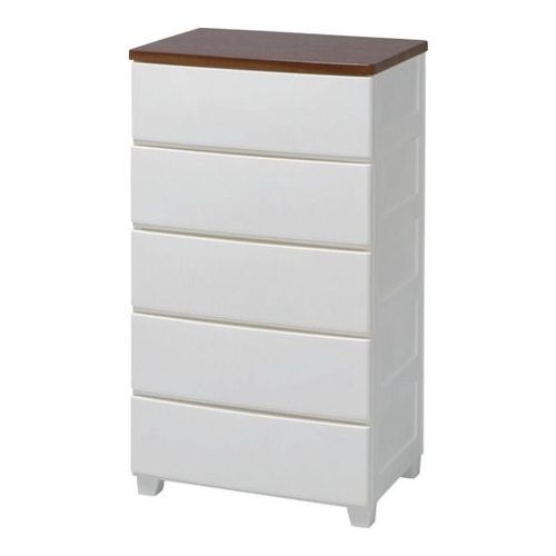 ウッドトップチェスト ホワイト/ウォールナット アイリスオーヤマ MG-555