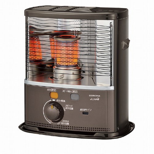 コロナ ポータブル石油ストーブ 反射式石油ストーブ よごれま栓 6畳まで タンク容量3.7L ブラウンメタリック BX-2225Y(TM)