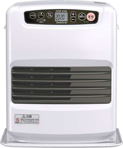 ダイニチ 石油ファンヒーター S TYPE ムーンホワイト 木造9畳まで コンクリート12畳まで タンク容量5.0L FW-32S6 W