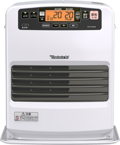 ダイニチ 石油ファンヒーター KE TYPE ムーンホワイト 木造9畳まで コンクリート12畳まで タンク容量5.0L FW-3325KE W