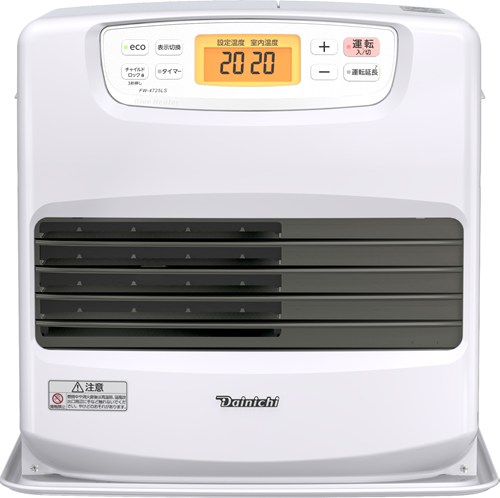 ダイニチ 石油ファンヒーター LS TYPE ムーンホワイト 木造12畳まで コンクリート17畳まで タンク容量9.0L FW-4725LS W