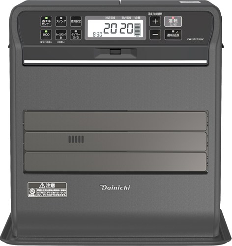 ダイニチ 石油ファンヒーター SGX TYPE ストーンブラック 木造10畳まで コンクリート13畳まで タンク容量9.0L FW-3725SGX K