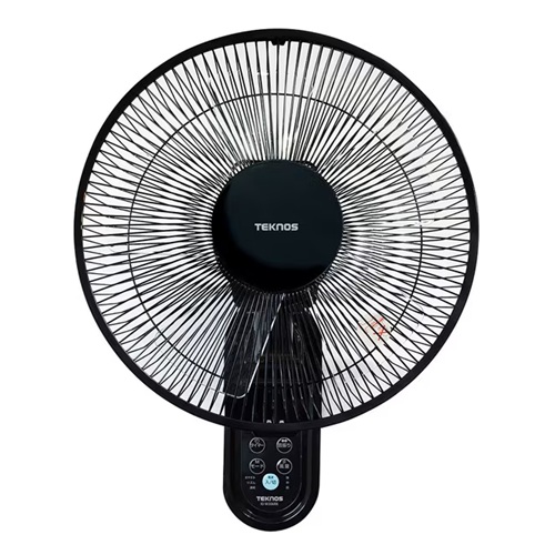壁掛けフルリモコン扇風機 ブラック テクノス KI-W306RK