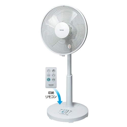 DCモーター扇風機 サーキュレーター ホワイト テクノス KI-360DC(W)