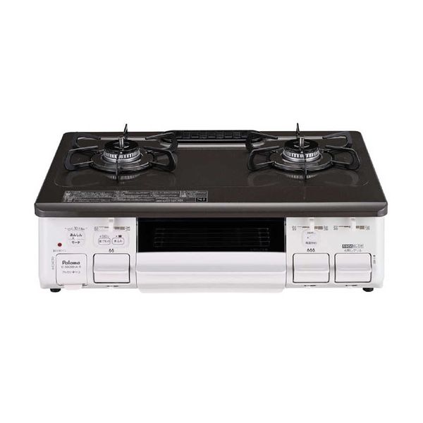 ガステーブルコンロ あじわざ ブラウン プロパンガス 右強火 パロマ IC-S809BHA-R LPG