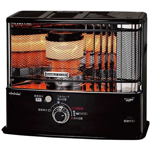 トヨトミ 石油ストーブ ブラック 反射型 反射式 RC-W3624