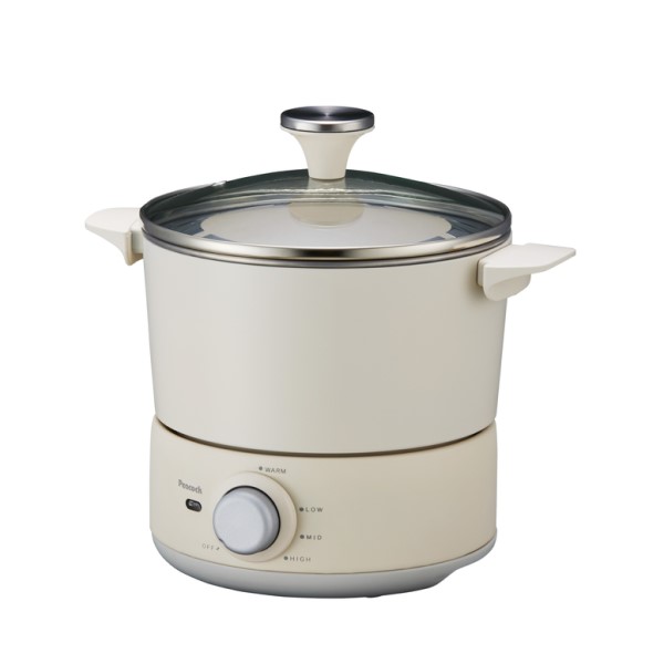 電気フライヤー ホワイト テーブルフライヤー ピーコック WCT-90-W