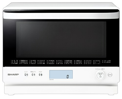 シャープ オーブンレンジ 26L ワイド各皿 加熱水蒸気 スチーム フラット庫内 RE-S1100 W ホワイト