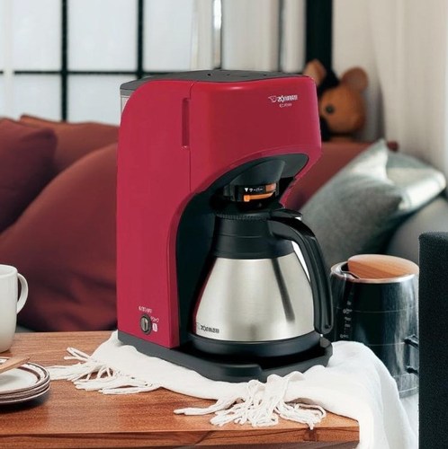 象印 コーヒーメーカー EC-KV50-RA 珈琲通 高温抽出 濃さ調節機能 ステンレスサーバー レッド
