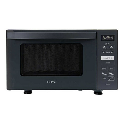 電子レンジ フラット 23L 電響社 DFR-G2324 ブラック 縦開き ヘルツフリー シンプル 新生活 単身