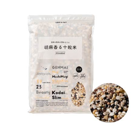 雑穀米本舗 国産 胡麻香る十穀米24kg(400g×60袋)