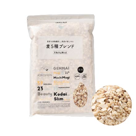 雑穀米本舗 国産 麦5種ブレンド 8kg(400g×20袋) [丸麦/押麦/はだか麦/もち麦/はと麦]