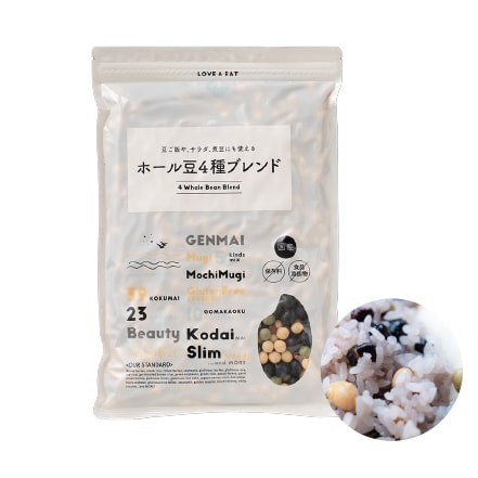 雑穀米本舗 国産 ホール豆 4種ブレンド 8kg(400g×20袋) [大豆/黒大豆/青大豆/小豆]