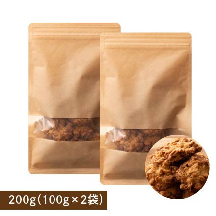 オートミールクッキー(プレーン) 【200g(100g×2袋)】※割れ欠けあり