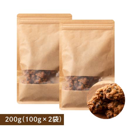オートミールクッキー(チョコチップ) 【200g(100g×2袋)】※割れ欠けあり