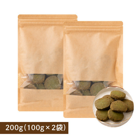 【贅沢米粉】グルテンフリークッキー 緑茶【2袋】200g(100g×2袋) [約20枚]