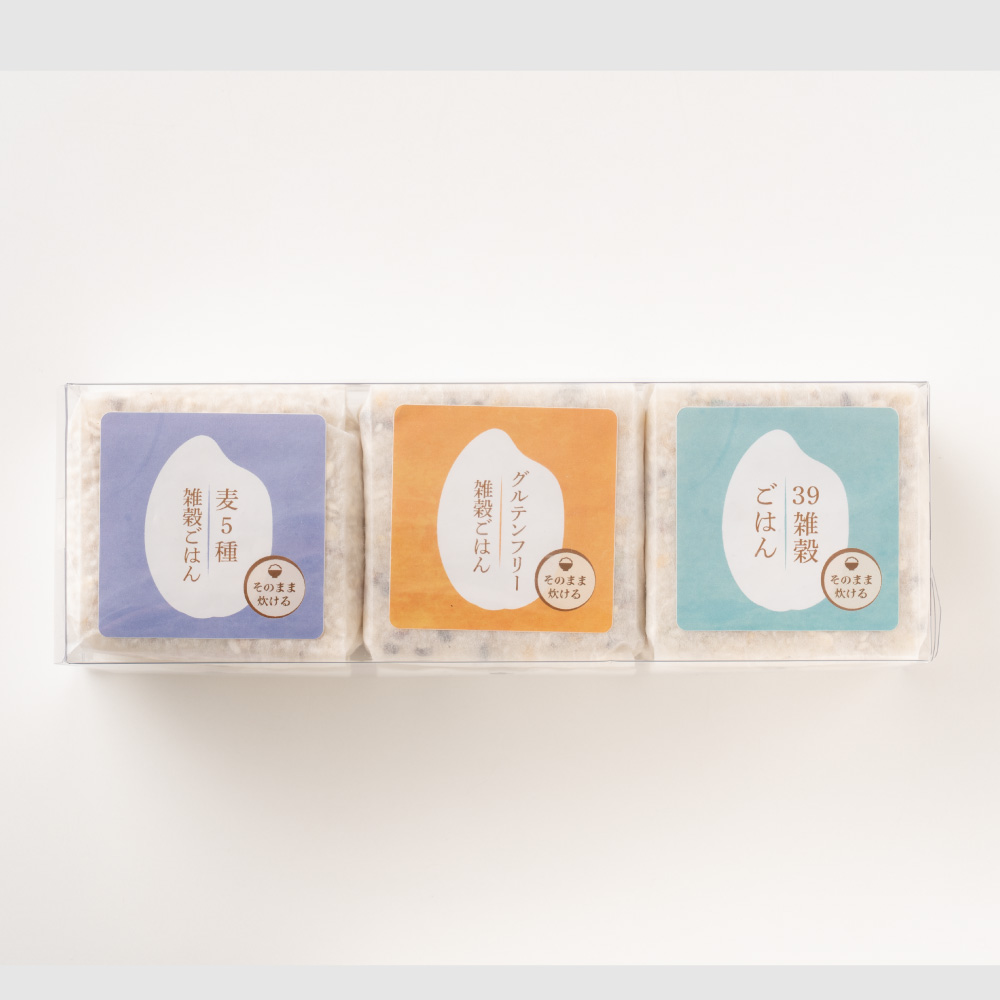 雑穀ブレンド3種ギフト(グルテンフリー/麦5種/39穀)