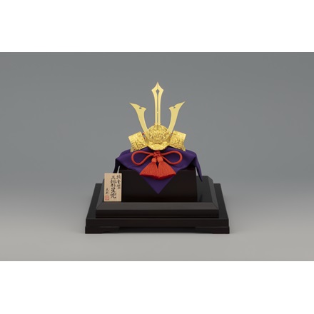 純金　三鍬形 星兜 55ｇ