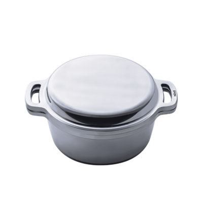 HALムスイ/広島アルミニウム工業 KING無水鍋18セット 600046 シルバー