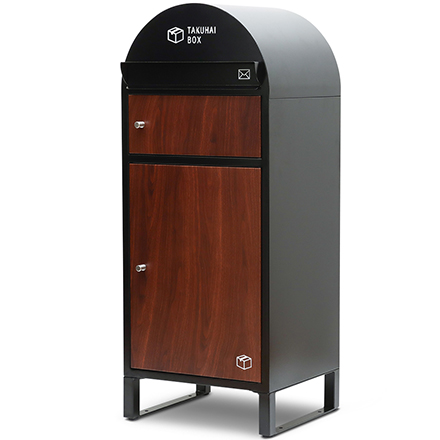 PYKES PEAK　ポスト一体型宅配ボックスハズキ（ディープウッド）P0170TBPSW-DWD