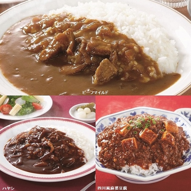 ≪新宿中村屋≫プチカレー（ビーフマイルド、ハヤシ）、プチ中華「四川風麻婆豆腐」セット計6袋