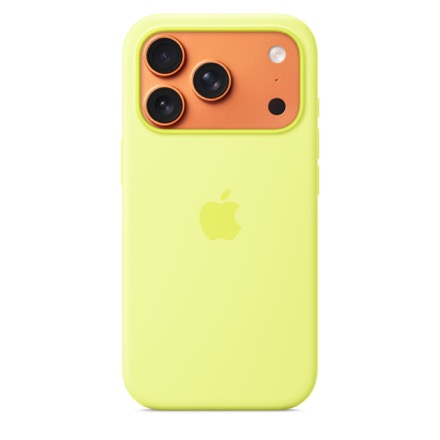 Apple MagSafe対応iPhone 17 Proシリコーンケース - ネオンイエロー