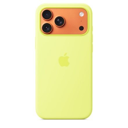 Apple MagSafe対応iPhone 17 Pro Maxシリコーンケース - ネオンイエロー