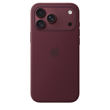 Apple MagSafe対応iPhone 18 Pro Maxシリコーンケース - バーガンディ