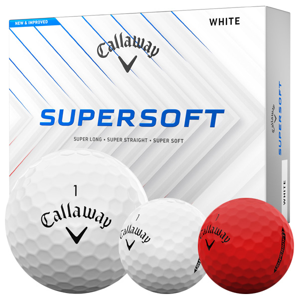 キャロウェイ スーパーソフト ゴルフボール 2025 ホワイト 1ダース