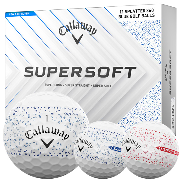 キャロウェイ スーパーソフト スプラッター360 ゴルフボール 2025 レッド 1ダース