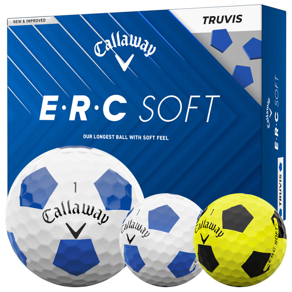 キャロウェイ ERC ソフト TRUVIS トゥルービス ゴルフボール 2025 ブルー 1ダース
